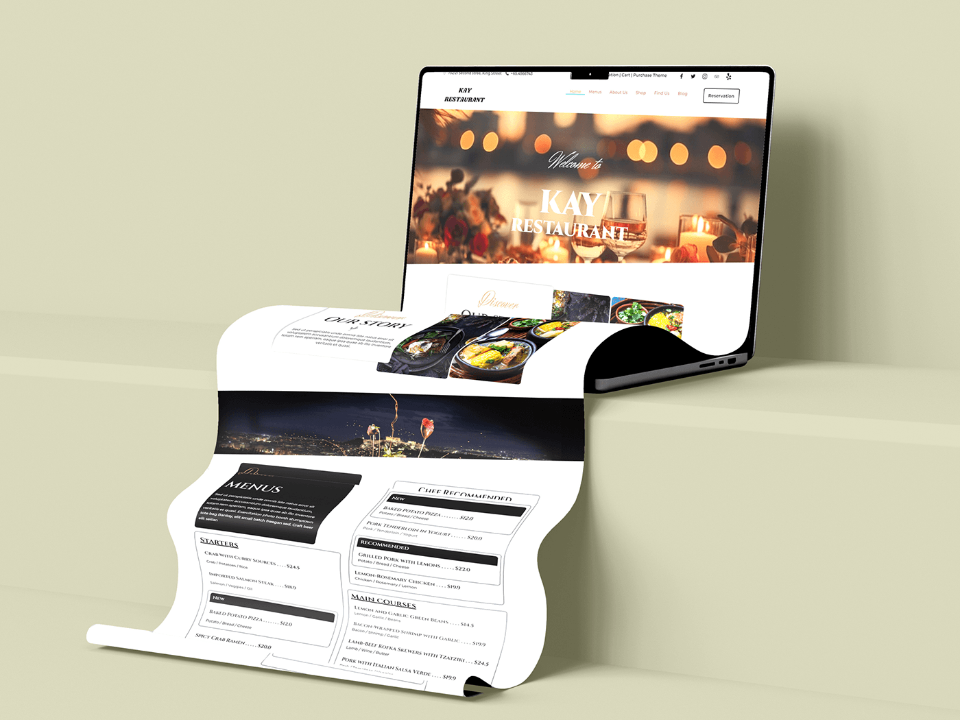 Restaurant Website Elementor